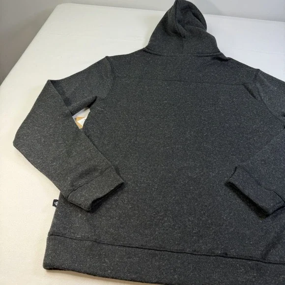 Quiksilver Keller Pullover Hoody Classic Black Heather Size L New Surfer Beach - Picture 12 of 12